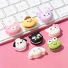 Galletas sándwich de dibujos animados Yugui Dog Belle DIY Horquilla Taza de agua Pegatina Funda de teléfono móvil Agujero Zapatos Shake Tono Accesorios de resina