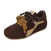 Zapatos de Entrenamiento Alemanes Gu Yun para Aumentar la Altura Mujer 2026 Nuevo Estilo Otoño/Invierno Con Felpa Zapatos Casuales Forrest Gump Deportivos Versátiles Zapatos de Tabla