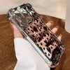 Comercio Exterior Más Vendido Estampado de Leopardo Forma de Corazón Funda Protectora Iphone13 Galvanizada Anti-Caídas Cubierta Protectora Apple 17 Funda para Teléfono Móvil Al por Mayor