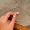 Pendientes de Letra de Circonita Estilo Coreano para Mujer, Diseño de Nicho, Lujo Ligero de Alta Gama, Pendientes de Moda, Accesorios Versátiles