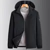 Nueva Chaqueta Deportiva de Algodón para Hombre Otoño/Invierno 2026 con Capucha Desmontable, Elástica, Acolchada, Engrosada, Abrigo de Algodón Cálido
