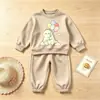 Nuevos Conjuntos de Ropa de Primavera y Otoño para Niños para Comercio Exterior 2026 Conjuntos de Sudaderas de Moda para Niños y Niñas Ropa de Dos Piezas de Primavera para Niños