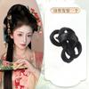 Peruca Hanfu Cabelo Completo Seda Traje Antigo Estilo Peça Única Coque de Cabelo Estilo Antigo Feito nas Dinastias Tang, Ming e Song Acessório de Cabeça Peruca de Base Macia Bolsa para Peruca
