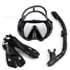 Máscara de Buceo Deportiva para Exteriores, Tubo de Respiración, Aletas Ajustables, Juego de Tres Piezas, Set de Snorkel, Gafas de Buceo