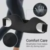 Joelheira com suporte de patela, compressão ajustável, amortecimento de silicone, adequada para corrida, caminhada e atividades de fitness