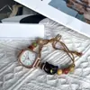 Reloj de Pulsera para Niños Estilo Étnico Retro Dibujos Animados Gato Negro con Cuentas Dial Pequeño Simple Nicho Accesorios