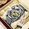 Reloj Retro Tallado Binbond para Hombre, Diseño Hueco, Resistente al Agua, Moderno, Reloj de Cuarzo Luminoso, Dropshipping Transfronterizo