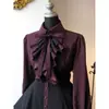 [En Stock] Vestido Medieval Gótico con Lazo Nuevo Steampunk Renacentista Vestido para Mujer