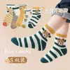 Nuevos calcetines de malla de tubo medio para primavera y otoño transfronterizos para niños y niñas, calcetines lindos de dibujos animados para niños mayores, calcetines Clase A