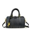 Bolso de Mano Cruzado Popular Nuevo para Viajes de Negocios Versátil Acolchado de Cuero Tejido Bolso Cruzado al Hombro Bolso Almohada