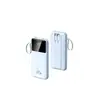 Power Bank com Cabo Embutido, Carregamento Super Rápido, Display Digital de 20000 mAh, Fonte de Alimentação Móvel de Grande Capacidade, Atacado Transfronteiriço, Personalização