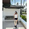 AI # Camisola base gris estilo nuevo 2026 con copas de sujetador incorporadas y hermoso diseño de espalda