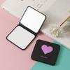 Espejo de Maquillaje Mini Portátil, Doble Cara, Portátil, Espejo Plegable de Mano para Estudiantes, Espejo Pequeño para Uso en Casa, Portátil