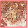90cm Primavera Novo Vintage Secret Garden Feminino Decorativo Grande Quadrado Envoltório Peito Viagem Xale Protetor Solar Cachecol Cachecol