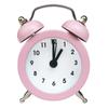 Reloj despertador de metal al por mayor de 5 cm, lindo y creativo, pequeño, para estudiantes y niños, con esfera de reloj intercambiable y logotipo, reloj de cuarzo