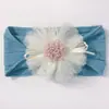 Faixa de Cabelo Nova Quente Transfronteiriça para Bebê Flor de Renda Fofa Faixa de Cabeça Jacquard para Bebê Joias Confortáveis Europeias e Americanas para Crianças