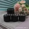 Botella Negra Crema 50ml Botella de Esmalte en Gel para Uñas Botella de Cera para el Cabello Botella de Crema Facial 50g Caja de Pomada Botella de Recarga de Crema para Manos