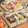 Caixa de Embalagem Transparente Descartável Caixa para Embalagem de Piquenique Caixa para Frutas Bandeja de Frutas Frescas de Madeira Caixa de Embalagem Grau Alimentício