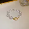 ¡Manta Color Rosa! Pulsera de Perlas con Flor de Circonita, Pulsera Elegante Estilo Francés, Joyería de Lujo Ligero y Sensación de Alta Gama para Mujeres