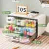 Caixa de Armazenamento para Mesa Gaveta Organizador de Mesa de Escritório Quarto de Estudante Caixa Pequena de Papelaria Grande Rack de Armazenamento