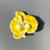 Simulação Película Impressa em 3D Cabeça de Flor Phalaenopsis Amazon PU Impermeável Decoração de Cabeça de Flor Phalaenopsis Phalaenopsis em Estoque