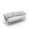 Silla de ratán moderna minimalista para patio exterior, proyecto de balcón, silla de ratán impermeable y resistente al sol, sofá de respaldo exterior