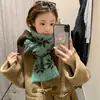 Bufanda de Punto de Lana Jacquard Estilo Fair Isle para Mujer, Invierno Retro Bloques de Color Cálida Versátil Atmósfera Calentador de Cuello