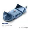 Caixa de Anel Dupla Aberta Veludo Azul Nevoeiro Caixa de Brincos Caixa de Colar Caixa de Pulseira Caixa de Pulseira com Cordão Joias Bolsa de Joias