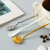 Colher de Café Aço Inoxidável 304 Colher de Sopa Colher Pequena Colher de Porcelana Cabo Longo Colher de Sobremesa Colher de Mistura Frutas Iogurte Comida Ocidental
