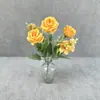 Flores de combinação de rosa e hortênsia para decoração de casamento e casa, arranjos florais, vitrines de shopping, flores artificiais decorativas e decorações de corredor