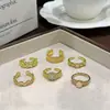 Anillo Abierto Vintage de Estilo Palacio Retro de Moda con Diamantes Completos para Mujer