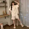 Pijama de Oso de Dibujos Animados Lindo de Seda Helada para Mujer Verano 2026 Nuevo Súper Popular Conjunto de Ropa de Casa de Manga Corta de Alta Gama