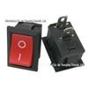 Interruptor de alimentação KCD1-101 Interruptor de alimentação de plano inclinado de 2 pinos e 2 engrenagens IO 15*21