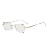 Gafas de Lectura Fotocromáticas Sin Montura Anti Luz Azul para Mujer, Modernas, Elegantes, de Aspecto Juvenil, Alta Definición, Protectoras de Ojos, Gafas de Lectura que Cambian de Color