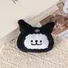 Colgante de perro de línea, gorro de cabeza de perrito blanco, juguete de broche de felpa, llavero de perrito Pup, colgante KT, accesorio de broche