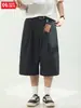Shorts Plissados de Corte Solto para Homens, Novas Calças Casuais Primavera/Verão, Estilo Japonês Retro, Calças Versáteis de Seis Pontos