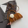 2025 Nuevo Otoño Gamuza Bolso de Bolos para Mujer Nicho Casual de Aspecto Elegante Estilo Coreano Bolso de Hombro Único Cruzado