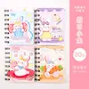 Cuaderno de Espiral de Dibujos Animados Creativos Estudiante Mini Portátil Pequeño Cuaderno Chica Linda Bolsillo Cuaderno de Estudio Papelería