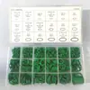Caja de Reparación de Anillos de Sellado de 270 Piezas Caja de Reparación de Anillos Tóricos para Aire Acondicionado de Coche Caja de Anillos de Goma Verdes de 530 Piezas