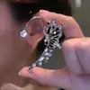 Presilhas de Orelha Borboleta Super Brilhantes Cravejadas de Diamante, Ganchos de Orelha, Brincos Integrados com Franja de Estrela de Zircônia, Brincos de Alta Qualidade Sem Furo, Atacado