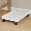 Base de caja de almacenamiento móvil con ruedas, estante de almacenamiento, bandeja para computadora debajo del escritorio, soporte para impresora con rueda universal