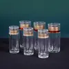Botella de Acrílico a Prueba de Humedad Botella Cápsula Venta al por Mayor Artículos Secos Té Tarro Sellado Botella de Almacenamiento de Plástico para Alimentos Diseño de Tapa de Doble Capa