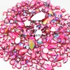 18g cerca de 300 AB cor mágica tamanho misto forma acrílico fundo plano não poroso furo DIY joias acessórios para unhas