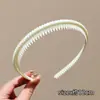 Diadema de corona alta estilo coreano, diadema de borde ancho, diadema para lavarse la cara con dientes, accesorio para el cabello de tela a cuadros de alta gama