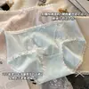 10A antibacterianas~Pantaletas de encaje estilo coreano para mujer de algodón puro, algodón de color natural jacquard de deseo puro, entrepierna de seda de morera, pantis para niñas