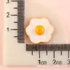 Funda de Teléfono con Pegamento Cremoso y Juguetes de Comida Realistas, Accesorios de Resina de Huevo Frito y Huevo Pochado, Accesorios para el Cabello DIY, Imanes para Nevera al por Mayor