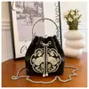 Bolso Bordado Nuevo Estilo Chinoiserie para Llevar en la Mano para Mujer Verano 2023 Nuevo Estilo Estilo Nacional Bordado Moda Bolso Cubo Versátil Bolso Cruzado