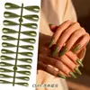Uñas Postizas Wearable de Punta Larga Estilo Europeo y Americano para Comercio Exterior, Puntas de Uñas Falsas de Color Sólido Simples, Uñas Removibles de Alta Calidad