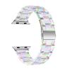 Adequado para Apple Watch11 Pulseira de Relógio Apple com Três Contas Samsung Pulseira de Relógio Colorida Transparente Iwatch10 Glacier
