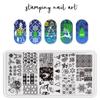 2025 Nova Placa de Aço para Impressão de Nail Art Série Xy-Z Multi-Estilo Geométrico Ferramenta de Placa de Transferência Pintada à Mão 6*12